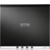 SMEG ÜVEG FEDLAP, rozsdamentes acél keret, fekete, 60 cm széles főzőlaphoz