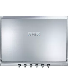   SMEG ÜVEG FEDLAP, rozsdamentes acél keret, 70 cm széles főzőlaphoz