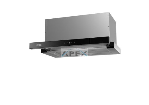 EVIDO SLIMLUX 60TC teleszkópos páraelszívó, 60 cm, érintőszenzor, fekete üveg/inox