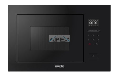 EVIDO COMFORT 45MB beépíthető mikrohullámú sütő, 25 l, érintőszenzor, fekete