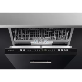   De Dietrich beépíthető mosogatógép, 60 cm, 14 teríték, 7 program, 5 hőmérséklet, csúszózsanér, C energiaosztály