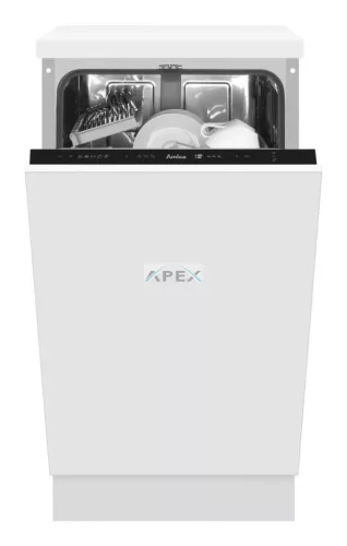 AMICA beépíthető mosogatógép, 45 cm, 9 teríték, 5 program, E energiaosztály