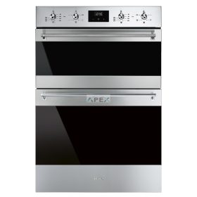   SMEG DUPLA HŐLÉGKEVERÉSES SÜTŐ, Classica design, 60x88 cm, ES LCD, oszlopba építhető, inox