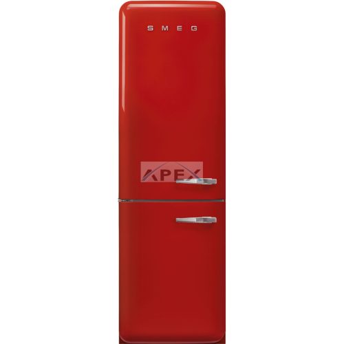 SMEG KOMBINÁLT HŰTŐ ÉS FAGYASZTÓ, 60,1x196,8 cm, piros
