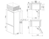 SMEG SZABADONÁLLÓ HŰTŐ ÉS FAGYASZTÓ, 70,5x202 cm, külső kijelző, fordítható ajtó, inox