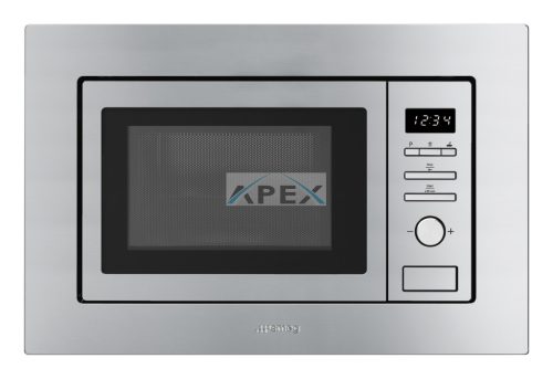 SMEG MIKROHULLÁMÚ SÜTŐ, Universal design, beépíthető, 20 liter, inox