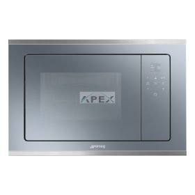   SMEG MIKROHULLÁMÚ SÜTŐ,Selezione,beépíthető,20 liter,5 funkció,TFT kij,full touch,forgótányér,ezüst üveg