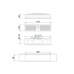 SMEG ZSÍRSZŰRŐ domino páraelszívóhoz (KDH12WLD), 1 db