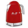 SMEG VÍZFORRALÓ, retro, állítható hőmérséklet, piros