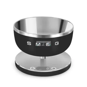 SMEG DIGITÁLIS KONYHAI MÉRLEG, retro, matt fekete
