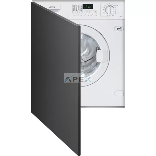 SMEG TELJESEN INTEGRÁLHATÓ MOSÓGÉP, 60 cm elöltöltős, 15 program, 1400 rpm, LED kijelző