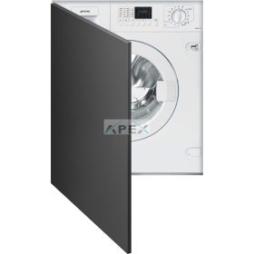   SMEG TELJESEN INTEGRÁLHATÓ MOSÓGÉP ÉS SZÁRÍTÓ, 60 cm elöltöltős, 15 program, sensor, 1400 rpm, LED kijelző