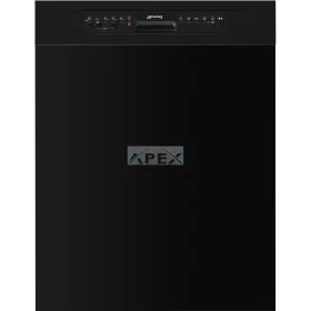   SMEG BEÉPÍTHETŐ MOSOGATÓGÉP, 60 cm, 13 teríték, 5 funkció, 3 hőmérséklet, fekete front és panel