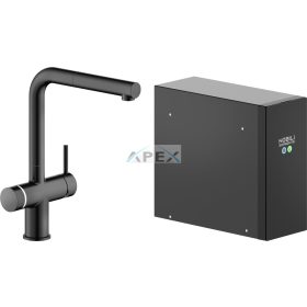   NOBILI LV0K117-EFRBM NOBILI SORGENTE FRIZZA csaptelep, mora matt, kihúzható fejjel, hűtő és szódakészítő rendszerrel