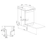SMEG SZABADONÁLLÓ MOSOGATÓGÉP, 60 cm, 13 teríték, 8 funkció, 4 hőmérséklet, fehér
