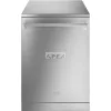 SMEG SZABADONÁLLÓ MOSOGATÓGÉP, 60 cm, 14 teríték, 10+1 funkció, 7 hőmérséklet, inox