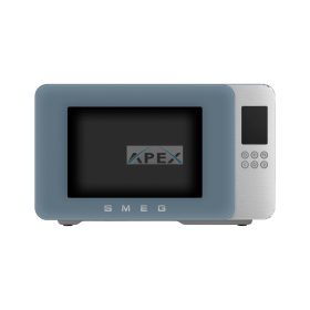   SMEG SZABADONÁLLÓ MIKROHULLÁMÚ SÜTŐ, Collezione design, 29 liter, matt viharkék