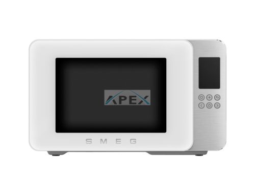 SMEG SZABADONÁLLÓ MIKROHULLÁMÚ SÜTŐ, Collezione design, 29 liter, matt fehér