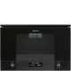 SMEG MIKROHULLÁMÚ SÜTŐ, Linea design, beépíthető, 22 liter, mélyfeketefekete üveg