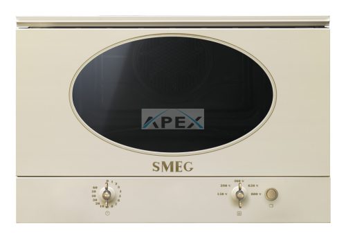 SMEG MIKROHULLÁMÚ SÜTŐ, Colonial design, beépíthető, 22 liter, analóg, bézs