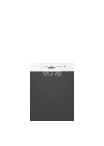 SMEG BEÉPÍTHETŐ MOSOGATÓGÉP, félintegrált, 60 cm, 13 teríték, 5 funkció, 3 hőmérséklet, fehér panel