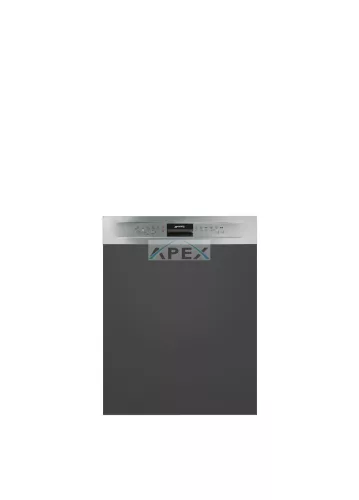 SMEG BEÉPÍTHETŐ MOSOGATÓGÉP, félintegrált, 60 cm, 13 teríték, 5 funkció, 3 hőmérséklet, inox panel