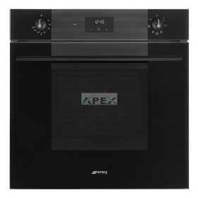   SMEG LÉGKEVERÉSES SÜTŐ, Linea design, 60 cm, ES LCD, mélyfekete üveg