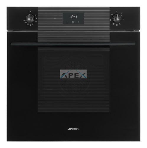 SMEG LÉGKEVERÉSES SÜTŐ, Linea design, 60 cm, ES LCD, mélyfekete üveg