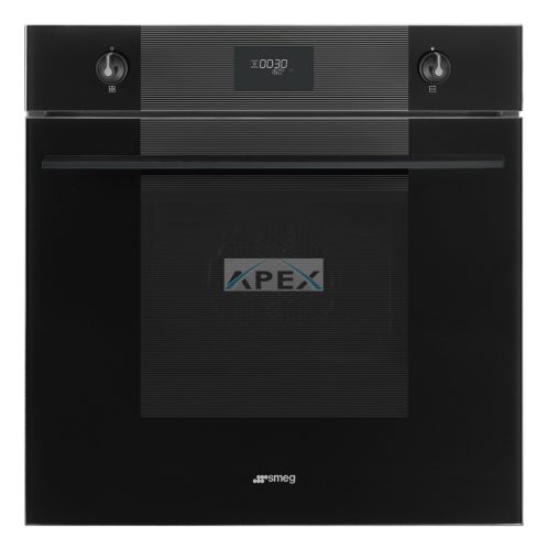 SMEG HŐLÉGKEVERÉSES SÜTŐ, Linea design, 60 cm, CS LCD, mélyfekete üveg