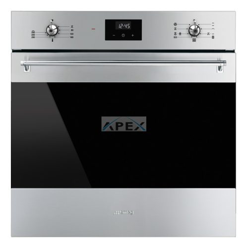 SMEG HŐLÉGKEVERÉSES SÜTŐ, Classica design, 60 cm, ES LCD, inox