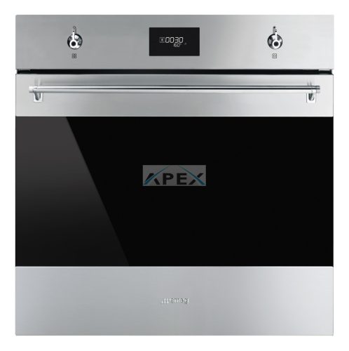 SMEG HŐLÉGKEVERÉSES SÜTŐ, Classica design, 60 cm, CS LCD, inox