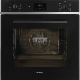   SMEG HŐLÉGKEVERÉSES SÜTŐ, Selezione design, 60 cm, ES LCD, fekete üveg