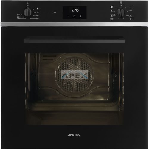 SMEG HŐLÉGKEVERÉSES SÜTŐ, Selezione design, 60 cm, ES LCD, fekete üveg