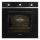 SMEG HŐLÉGKEVERÉSES SÜTŐ, Selezione design, 60 cm, analóg, fekete üveg, inox gombok