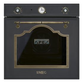   SMEG LÉGKEVERÉSES SÜTŐ, Cortina design, 60 cm, analóg, antracit