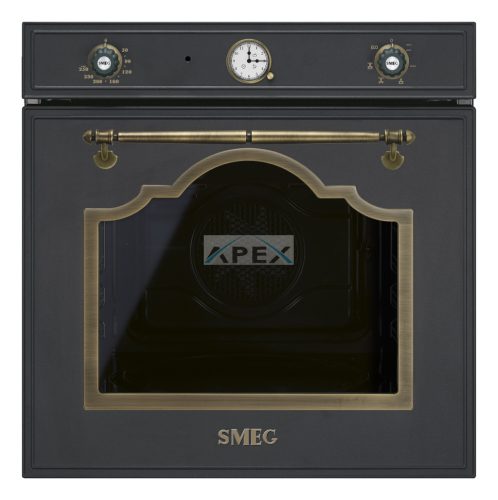 SMEG LÉGKEVERÉSES SÜTŐ, Cortina design, 60 cm, analóg, antracit