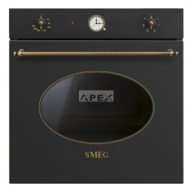   SMEG HŐLÉGKEVERÉSES SÜTŐ, Colonial design, 60 cm, analóg, antracit