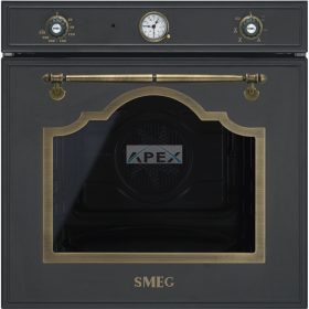   SMEG LÉGKEVERÉSES SÜTŐ, Cortina design, 60 cm, analóg, antracit