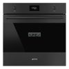 SMEG PIROLITIKUS HŐLÉGKEVERÉSES SÜTŐ, Classicaa design, 60 cm, CS LCD, matt fekete