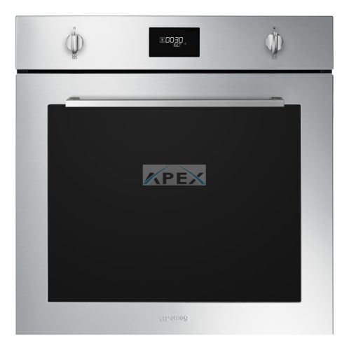 SMEG PIROLITIKUS HŐLÉGKEVERÉSES SÜTŐ, Selezione design, 60 cm, CS LCD, inox