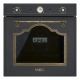SMEG PIROLITIKUS HŐLÉGKEVERÉSES SÜTŐ, Cortina design, 60 cm, analóg, antracit