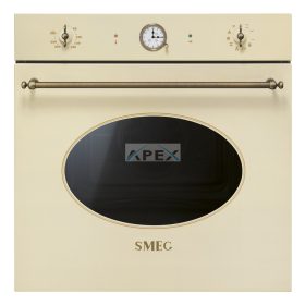   SMEG PIROLITIKUS HŐLÉGKEVERÉSES SÜTŐ, Colonial design, 60 cm, analóg, bézs