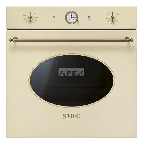SMEG PIROLITIKUS HŐLÉGKEVERÉSES SÜTŐ, Colonial design, 60 cm, analóg, bézs