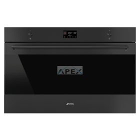   SMEG HŐLÉGKEVERÉSES SÜTŐ, Classica design, 90x47,5 cm, ES LCD, matt fekete