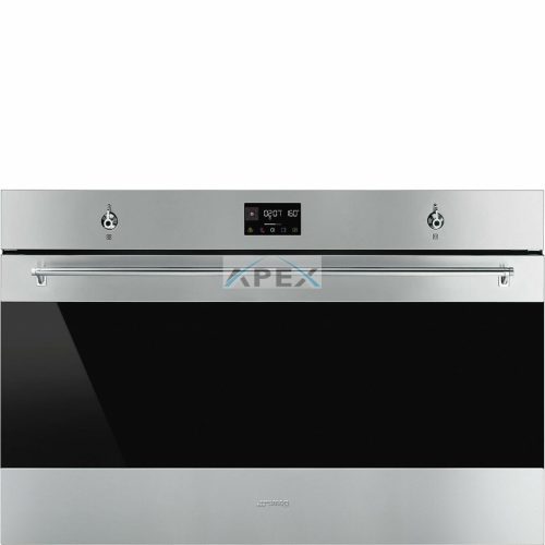 SMEG HŐLÉGKEVERÉSES SÜTŐ, Classica design, 90 cm, ES LCD, inox