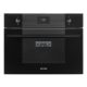 SMEG KOMPAKT MIKROHULLÁMÚ SÜTŐ, Linea design, Galileo, 45 cm, CS LCD, mélyfekete üveg