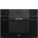 SMEG KOMPAKT KOMBINÁLT GŐZSÜTŐ, Linea design, Galileo, 45 cm, ES LCD, mélyfekete üveg