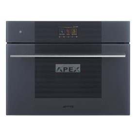   SMEG KOMPAKT OMNICHEF HÁROM AZ EGYBEN SÜTŐ, Linea design, Galileo, 45 cm, TFT, neptune szürke üveg