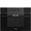SMEG KOMPAKT OMNICHEF HÁROM AZ EGYBEN SÜTŐ, Linea design, Galileo, 45 cm, nagy TFT, mélyfekete üveg