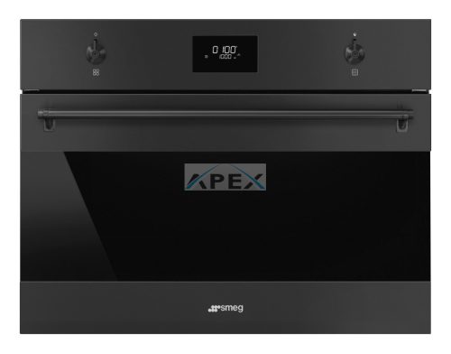 SMEG KOMPAKT MIKROHULLÁMÚ SÜTŐ, Classica design, Galileo, 45 cm, CS LCD, fekete
